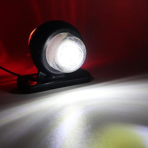 Planet Gates Red&White / 10pcs 10pcs 12-24V Double-sided Car Truck Side Marker Light Red Amber Blinker Turn Signal Indicator Lamp For Trailer Lorry Caravan