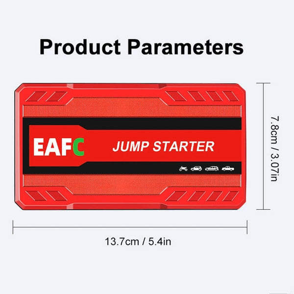 Planet Gates Red with Box / france Car Jump Starter Portable Car Battery Starter 12V Auto Starting Device with LED Light For Auto Battery Booster Buster