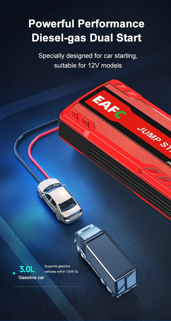 Planet Gates Red with box / spain Car Jump Starter Battery Power Bank 600A for Car Starter Portable Emergency Booster 12V Auto Starting Device Petrol Diesel
