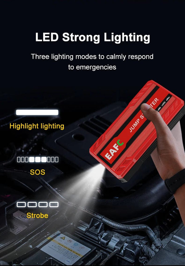 Planet Gates Red with box / spain Car Jump Starter Battery Power Bank 600A for Car Starter Portable Emergency Booster 12V Auto Starting Device Petrol Diesel