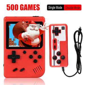 Planet Gates Red with gamepad Portable Retro Mini Video Game Console 8-Bit Handheld Game Player Built-in 500 games AV Out Game Console Gameboy videojuego