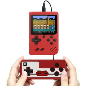 Planet Gates Red with gamepad Portable Retro Mini Video Game Console 8-Bit Handheld Game Player Built-in 500 games AV Out Game Console Gameboy videojuego