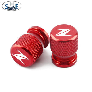 Planet Gates Red With "Z" For KAWASAKI Z400 Z900 Z800 Z750 Z1000 Z650 Z300 Z1000SX ZX10R ZX6R Motorcycle Wheel Tire Parts Valve Stem Caps Cover