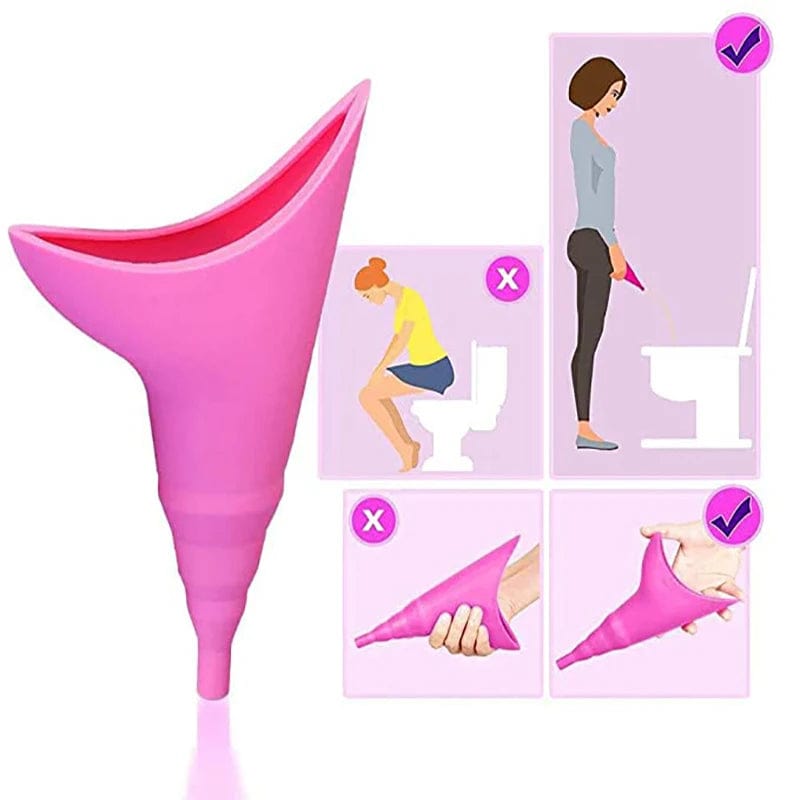 Planet Gates Red Woman Adult Piss Urine Bags For Car Travel Camping Patient Stand Toilet Outdoor Sports Trip Female Emergency  Pee Handy bag