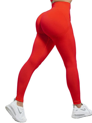 Planet Gates Red / XXL / CHINA Sexy Women Leggings Bubble Butt Push Up Fitness Legging Slim High Waist Leggins Mujer Seamless Fitness Legging