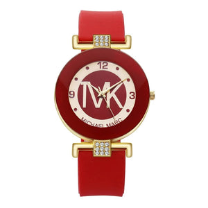 Planet Gates Red / Yes UTHAI W28 Women's Fashion Quartz Watch Light Luxury Diamond Silicone Band College Girl Watches Clock