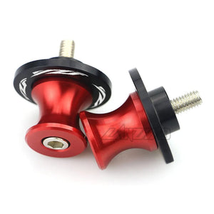 Planet Gates Red YZF Motorcycle Swingarm Spools M6 Stand Screws CNC Aluminum Motorcycle Accessories for Yamaha YZF R3 R25 R6 R1 2013-2019
