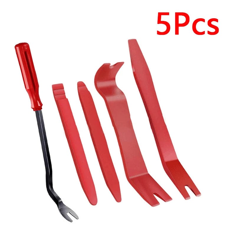 Planet Gates Red5 Car Panel Removal Set 5-Pcs Multifunctional Without Scratches Disassembly Panel And Audio Auto Door Trim Removal Tool Kit Blue
