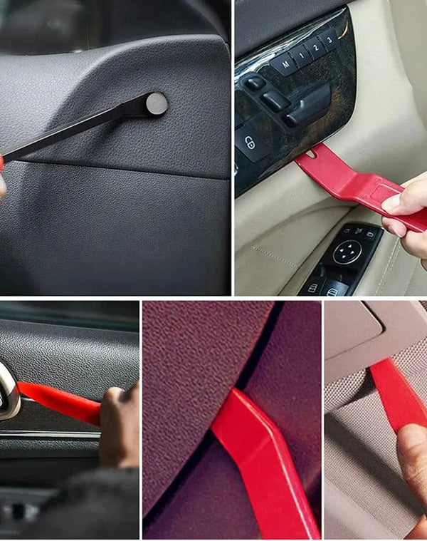 Planet Gates Red5 Car Panel Removal Set 5-Pcs Multifunctional Without Scratches Disassembly Panel And Audio Auto Door Trim Removal Tool Kit Blue