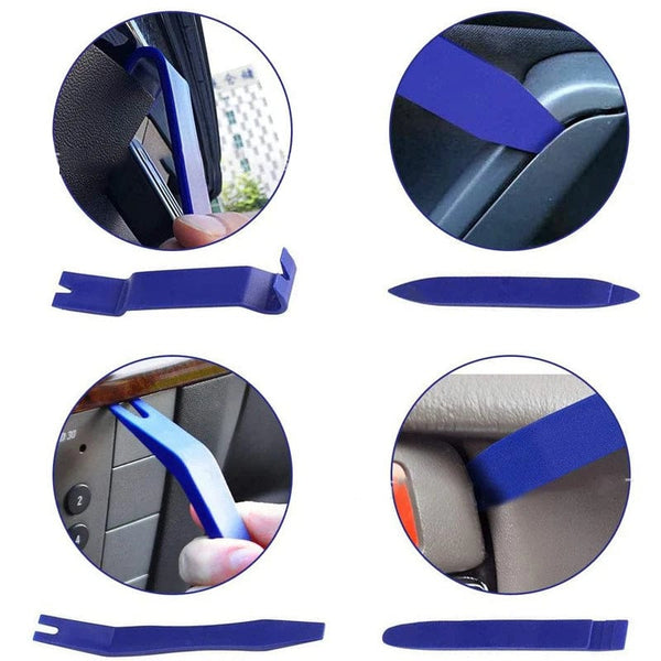Planet Gates Red5 Car Panel Removal Set 5-Pcs Multifunctional Without Scratches Disassembly Panel And Audio Auto Door Trim Removal Tool Kit Blue