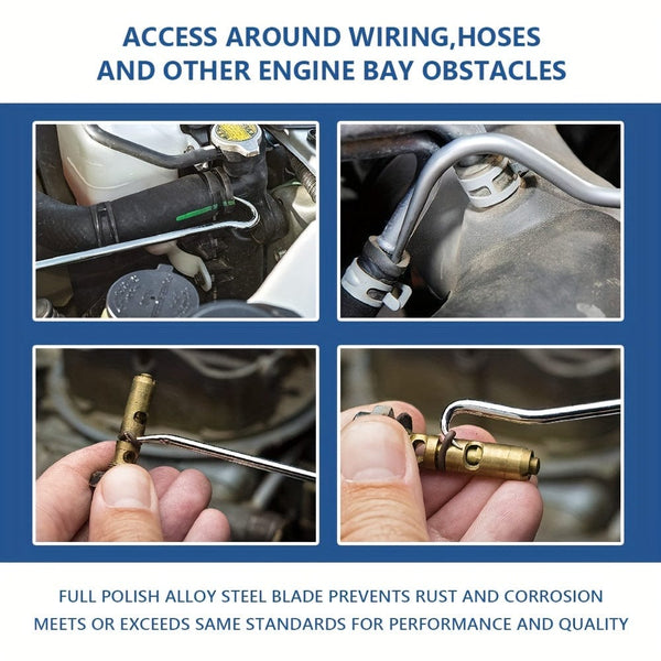 Planet Gates Reddish Black / Stainless Steel+ABS 10pcs Pick & Hook Set Extra Long O-Ring & Seal Remover Soft Grip Assorted Shapes