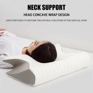 Planet Gates Releep Cervical Neck Pillow Neck Pain Relief Adjustable Contour Pillow for Sleeping Ergonomic Memory Foam Pillow Side Sleeper