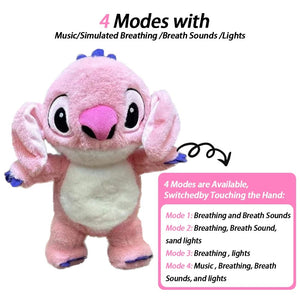 Planet Gates Relief Angel / 25cm-32cm 4 MODES Original Plush Capybara and Otter Toy Sleeping Time Baby Breathing Anxiety Relief Capybara Sensory Toys with Hug Stuffed