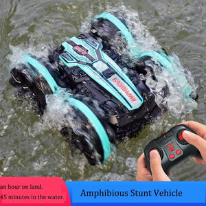 Planet Gates Remote Control Car Toys 2.4G Amphibious Stunt RC Cars Toy Double-sided Tumbling Drift Handle/Gesture Control Kids Electric Toys