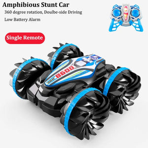 Planet Gates Remote Control Car Toys 2.4G Amphibious Stunt RC Cars Toy Double-sided Tumbling Drift Handle/Gesture Control Kids Electric Toys