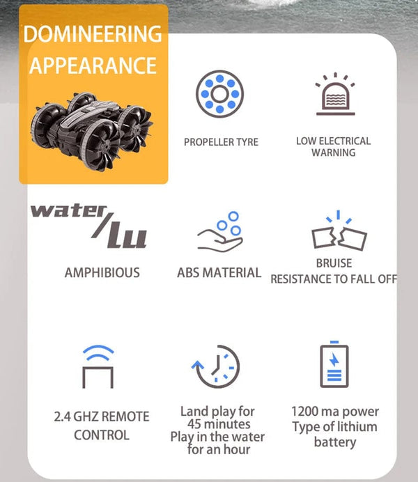 Planet Gates Remote Control Car Toys 2.4G Amphibious Stunt RC Cars Toy Double-sided Tumbling Drift Handle/Gesture Control Kids Electric Toys