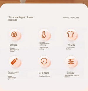 Planet Gates Remote Control Multifunctional Dryer Electric Clothes Home Cabinet Floor Machine Laundry Dryers Warm Air Dryer With Timing Home