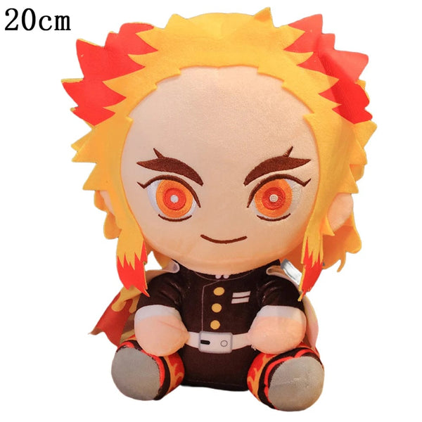 Planet Gates Rengoku Kyoujurou / 20cm Demon Slayer Plush Toys Anime Kamado Tanjirou Hashibira Inosuke Tomioka Giyuu Rengoku Kyoujurou Kochou Shinobu Agatsuma Zenitsu