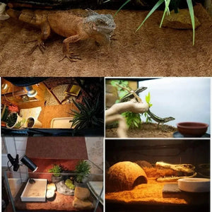 Planet Gates Reptile Carpet Natural Coconut Fiber Coir Tortoise Mat for Pet Terrarium Liner Reptile Supplies Lizard Snake Chamelon Turtle