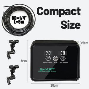 Planet Gates Reptile Humidifiers Smart Misting System with Timer and 360°Adjustable Misting Nozzles Spray Kit for Rainforest Plants Amphibian