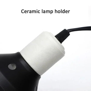 Planet Gates Reptile Lamp Set Lighting 300W E27 100-240V UVB Reptile Heating Lamp Stand Pet Light Bulb Holder Lampshade Emitter Lamp