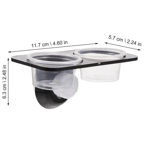 Planet Gates Reptile Tank Feeders Suction Cup Reptile Feeders Feeding Bowls Food Water Dishes Terrarium Breeding Feeders Box Pets Supplies