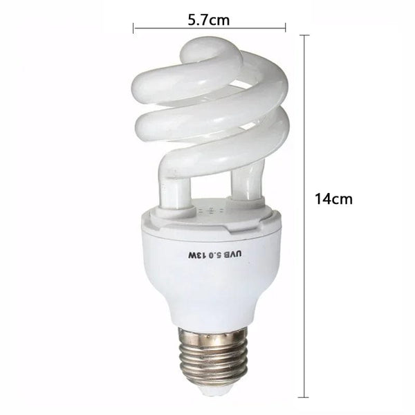 Planet Gates Reptile UVB 5.0 10.0 Lamp Bulb For Turtle Lizard Snake Lguanas Heat Calcium Lamp Bulb Energy Saving Light Reptile Succulent E27