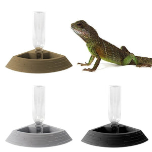 Planet Gates Reptile Water/Food Feeder Automatic Dispenser Feeding Accessories for Turtles Bearded Dragon Gecko for Terrarium Tank