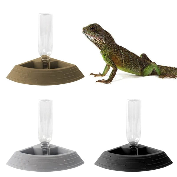 Planet Gates Reptile Water/Food Feeder Automatic Dispenser Feeding Accessories for Turtles Bearded Dragon Gecko for Terrarium Tank