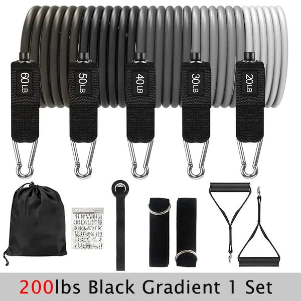 Planet Gates Resistance Bands Set Tension Pull Rope for Men Women Workout Exercise Bands for Fitness Home Gym Strength Training Equipment