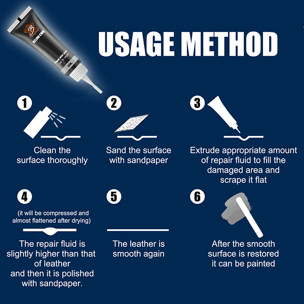 Planet Gates Restore Your Car Seats & Steering Wheel with 20ml Leather Repair Gel - Home Leather Refurbishment Made Easy!