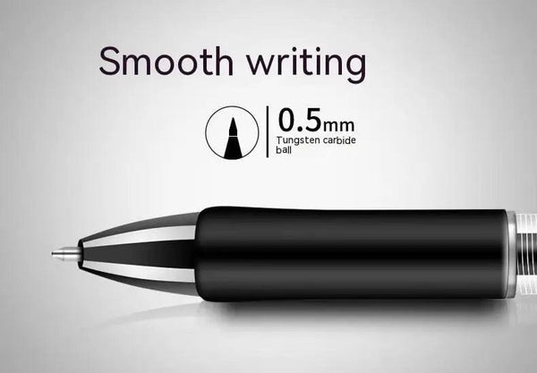 Planet Gates Retractable Gel Pen,Black, Red,Blue Ink Ballpoint for Writing,Office and School Supplies,Stationery,0.5mm Retractable,12 Pcs Box