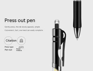 Planet Gates Retractable Gel Pen,Black, Red,Blue Ink Ballpoint for Writing,Office and School Supplies,Stationery,0.5mm Retractable,12 Pcs Box