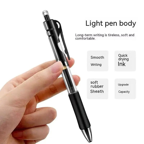 Planet Gates Retractable Gel Pen,Black, Red,Blue Ink Ballpoint for Writing,Office and School Supplies,Stationery,0.5mm Retractable,12 Pcs Box