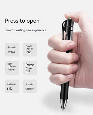 Planet Gates Retractable Gel Pen,Black, Red,Blue Ink Ballpoint for Writing,Office and School Supplies,Stationery,0.5mm Retractable,12 Pcs Box