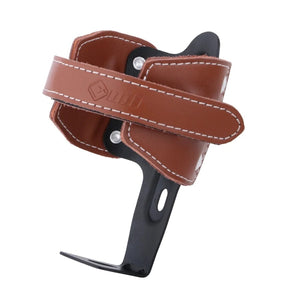 Planet Gates Retro Brown ODI Bicycle Bottle Cage Retro Cowhide Aluminum Alloy 53g Water Cup Holder for MTB Road Folding Bike Cycling Equipment Bike Parts