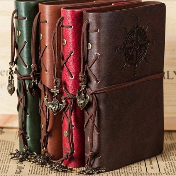Planet Gates Retro Notebooks & Journals Agenda  Binder Sketch Book Leather Soft Cover 14x10cm Replaceable Kraft Paper Inner Korean Stationery