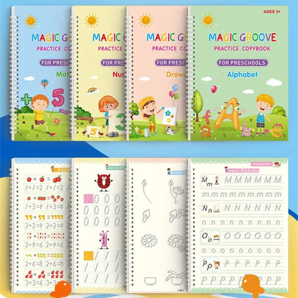 Planet Gates Reusable Magic Copybook Drawing Toys for Children Montessori Pen Control Training Writing Sticker Learning Educational Toy Kids