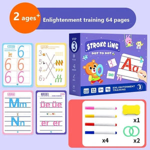 Planet Gates Reusable Magical Tracing Workbook Magic Practice Copybook Control Training Book Children Montessori Drawing Education Stationery