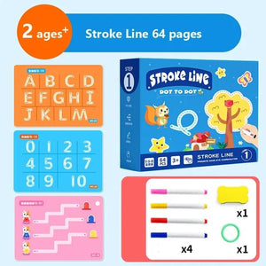 Planet Gates Reusable Magical Tracing Workbook Magic Practice Copybook Control Training Book Children Montessori Drawing Education Stationery