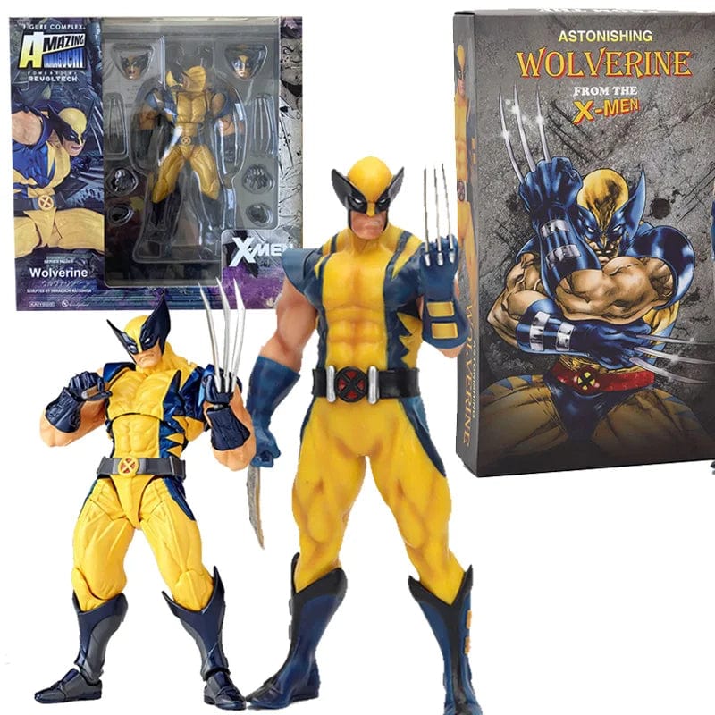 Planet Gates Revoltech YAMAGUCHI Wolverine Action Figure Wolverine Logan Toys X-Men Model Toy Joint Movable Doll Decor Birthday Gift For Kids