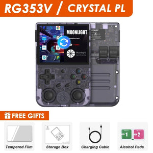 Planet Gates RG353V Grey / 64GB NEW RG353V RG353VS 64/128/256G Touch Screen Handheld Game Players Android 11 LINUX Dual System Portable Video Game Console