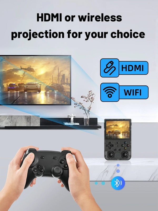 Planet Gates RG353V Grey / 64GB NEW RG353V RG353VS 64/128/256G Touch Screen Handheld Game Players Android 11 LINUX Dual System Portable Video Game Console