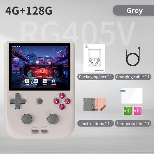Planet Gates RG405V Grey / standard Anbernic RG405V Video Handheld Game Console 4" IPS HD Touch Screen Android 12 System T618 64-bit Wifi Portable Retro Game Player