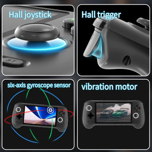 Planet Gates RG556 Black 256G / Russian Federation / Only Game Console ANBERNIC RG556 Handheld Game Console Unisoc T820 Android 13 5.48 inch AMOLED Screen 5500mAh WIFI Bluetooth Retro Video Players