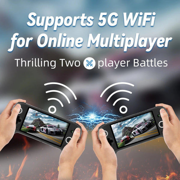 Planet Gates RG556 Black 256G / Russian Federation / Only Game Console ANBERNIC RG556 Handheld Game Console Unisoc T820 Android 13 5.48 inch AMOLED Screen 5500mAh WIFI Bluetooth Retro Video Players