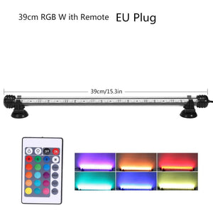Planet Gates RGB Aquarium light 18-54cm Remote control diving lamp Colorful lamp 100-240v lamp for plants Fish tank essential Amphibious use
