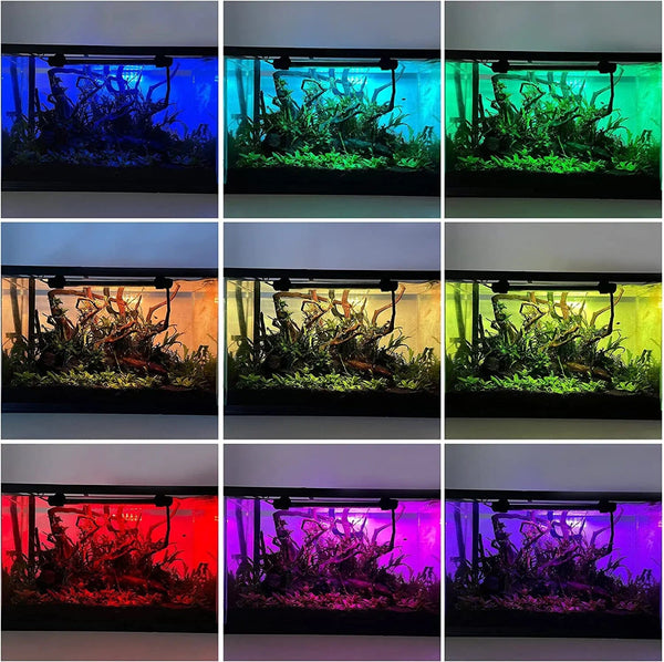 Planet Gates RGB Aquarium light 18-54cm Remote control diving lamp Colorful lamp 100-240v lamp for plants Fish tank essential Amphibious use