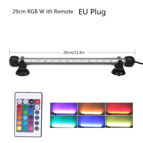 Planet Gates RGB Aquarium light 18-54cm Remote control diving lamp Colorful lamp 100-240v lamp for plants Fish tank essential Amphibious use