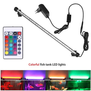 Planet Gates RGB Aquarium light 18-54cm Remote control diving lamp Colorful lamp 100-240v lamp for plants Fish tank essential Amphibious use